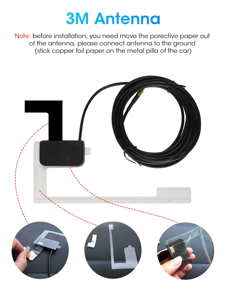 Universal DAB + Antenna Adapter Car Radio Signal Receiver Digital Audio Broadcasting GPS Stereo Receiver Player Head Unit DAB