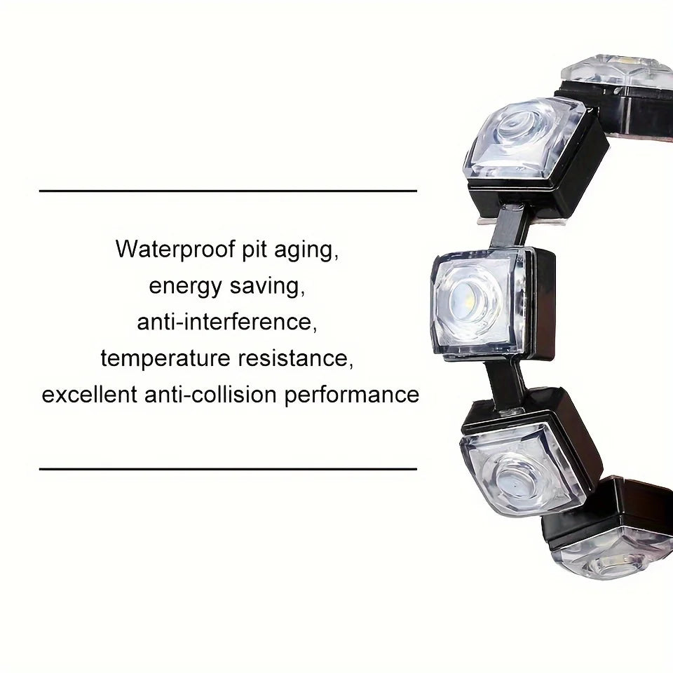 2PCS Universal Car Led DRL Daytime Running Light Flexible 6SMD White Ice Blue Waterproof Driving Fog Bulb Car Styling DC 12V