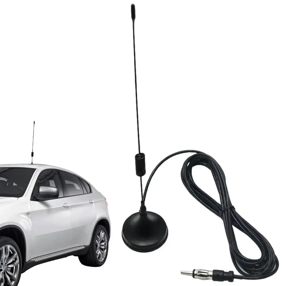 Car Antenna AM FM Radio Antenna Signal Amplifier Booster with Magnetic Base Radio Antenna For Caravans Truck 88-108MHz