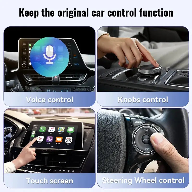XUDA 2025  Wireless CarPlay Android Auto Wireless Adapter Smart Mini Box Plug And Play WiFi Fast Connect Universal For Nissan