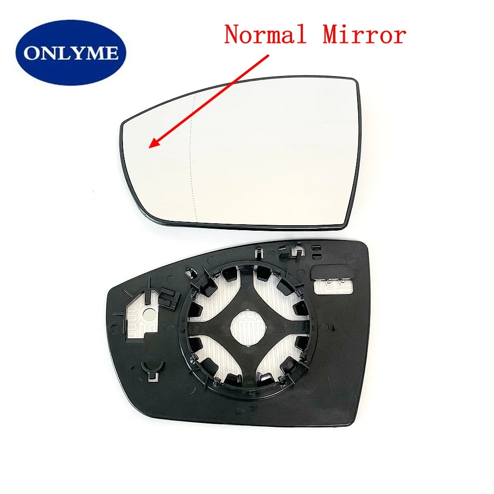 Car Wide Angle Heated Mirror Glass With Blind Spot Light For FORD GALAXY / GRAND C-MAX / KUGA / S-MAX / ECOSPORT 2006 - 2023