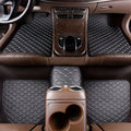 Kcimo 5Pcs Car Floor Mats Universal PU Leather Waterproof Auto Foot Pad Protector Automobile Interior Car Interior Accessories