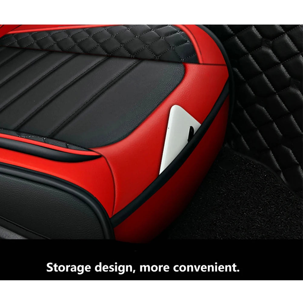 Elegant Universal Faux Leather Car Seat Cover by Tand: Easy-Clean, Comfort Design, Fits Major Models - Enhance Your Car's