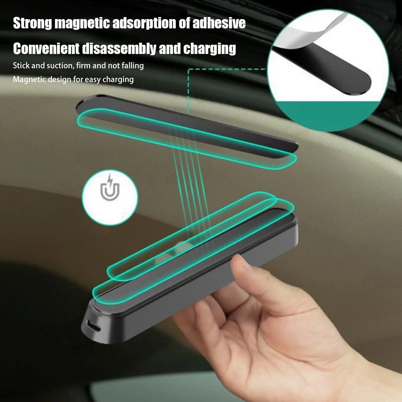 Trunk LED Light Strip LED Car Trunk Automatic Sensor Light Interior Bars High Brightness Auto Ceiling Lamp USB Dome Lighting