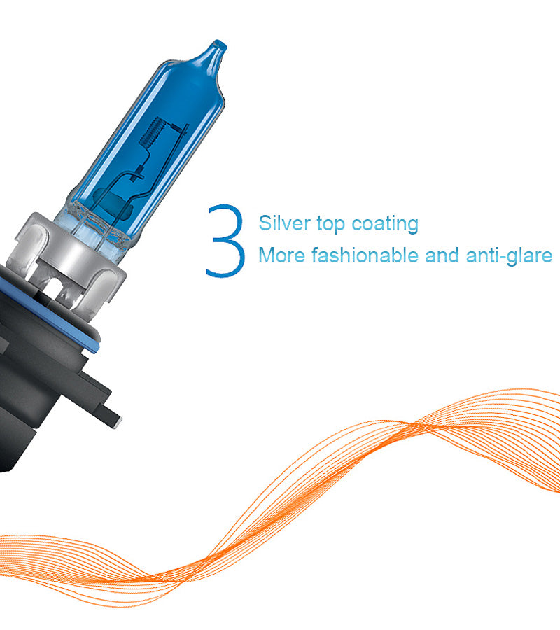 OSRAM  H7 H4 H1 H11 HB3 9005 HB4 9006 Halogen Headlight Car Light Hi/Lo Beam 5300K 12V 55W Cool Blue Hyper White Bulb(2 Pieces)