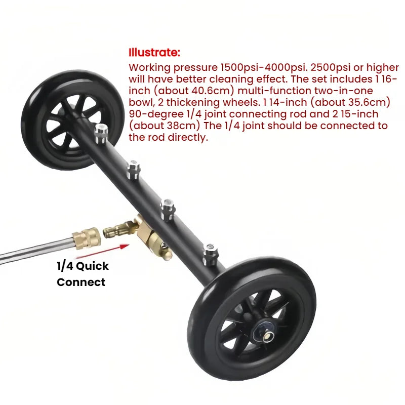 Dual-purpose Car Chassis Brush Cleaning Road Scrubber High-pressure Cleaning Machine Water Gun Multifunctional Cleaning Scrubber