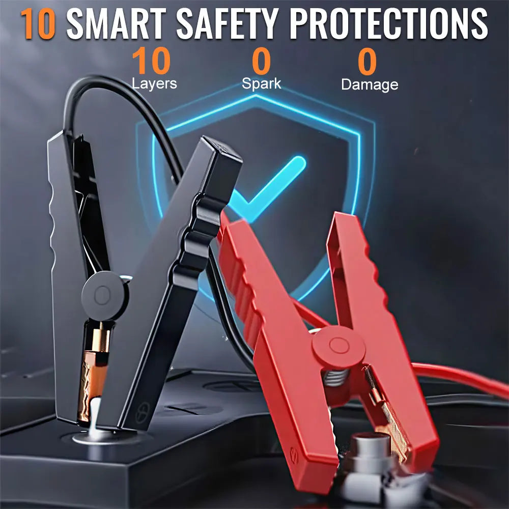 Outdoor Activity Emergency Charger Power Bank Auto Starting Device Emergency Start Car Battery Starter Car Jump Starter Air Pump