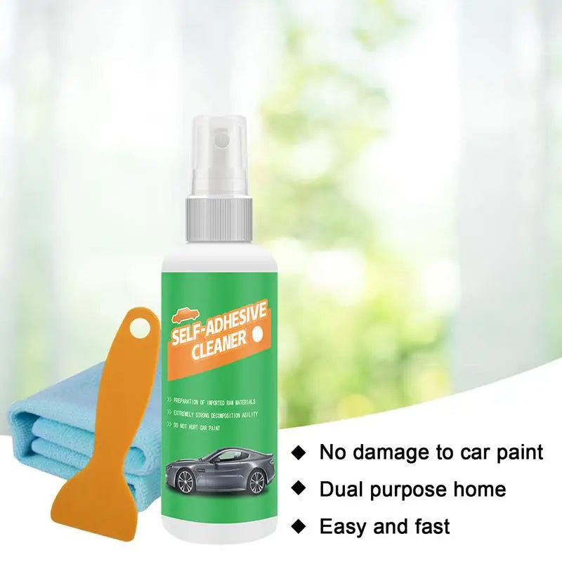 100ml Car Sticker Remover Kits Sticky Residues Removal Car Glass Label Cleaner Adhesive Glue Spray For Car Accessories