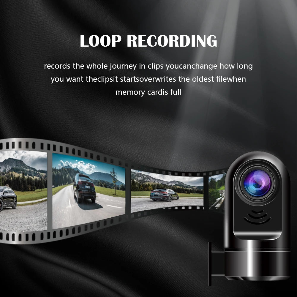 Podofo Car Recorder For Android Car Radio ADAS G-sensor Car DVR Loop Recording Alarm System USB Drive Recorder Support TF Card
