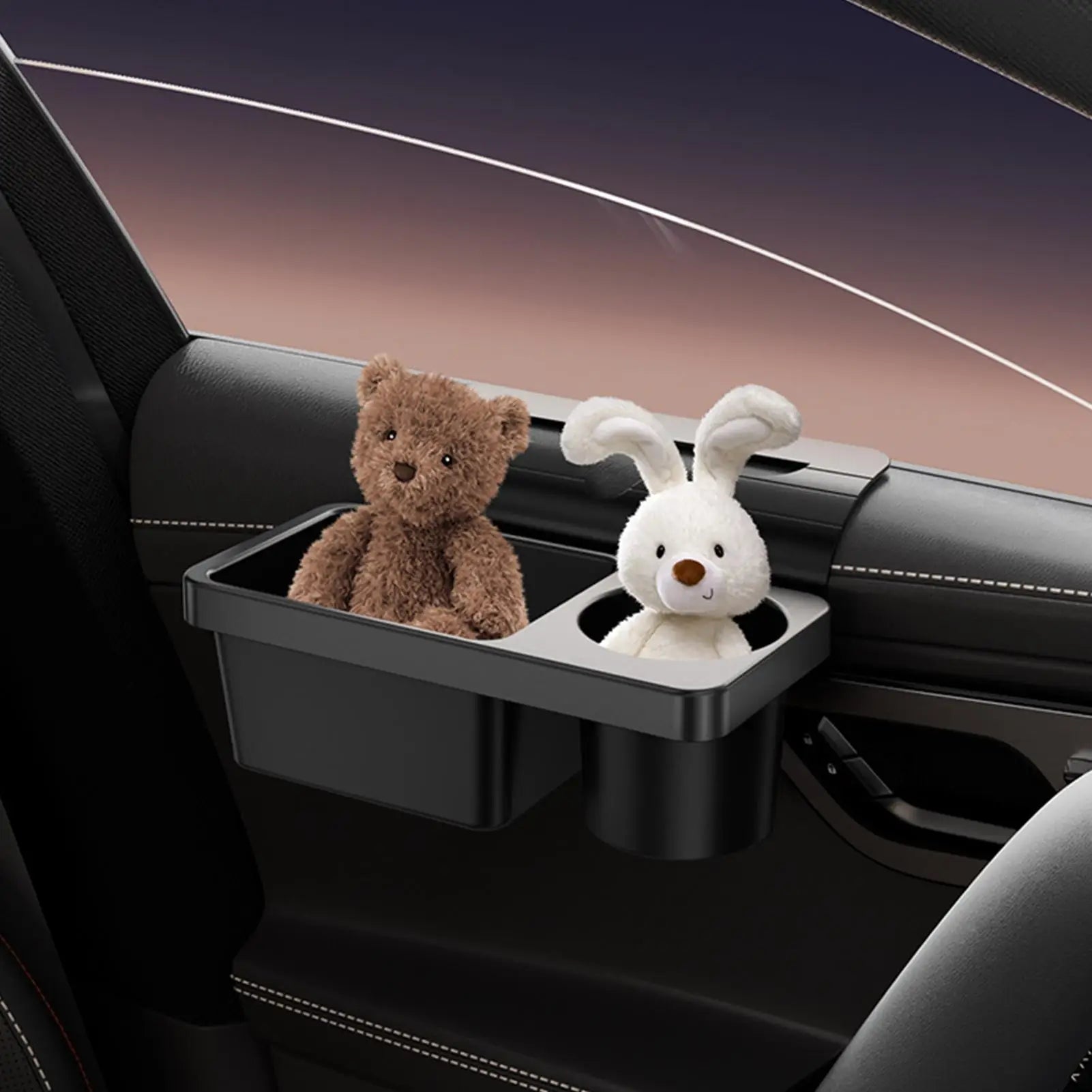 Car Door Storage Organizer Box Multifunctional Cup Holder Pouch for Auto Vehicle Backseat Travel Camping Road Trip Accessories