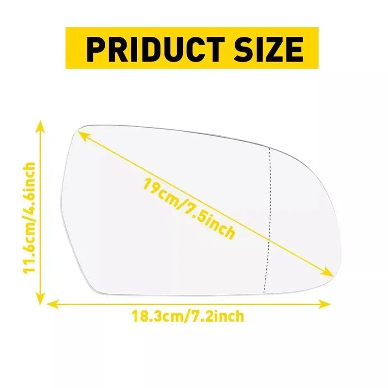 Car Side Heated Rearview Mirror Glass Mirror Lens left right For Audi A4 S4 2010-2016 A5 S5 2010-2017 A3 2010-2012 8K0857535E