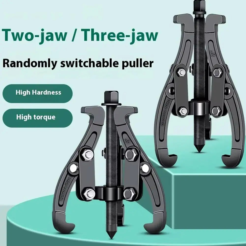Practical Gear Puller 3 Jaw Heavy Duty Reversible Bearing Removal Tools Flywheel Pulley Extractor Steel Auto Repair Hand Tool