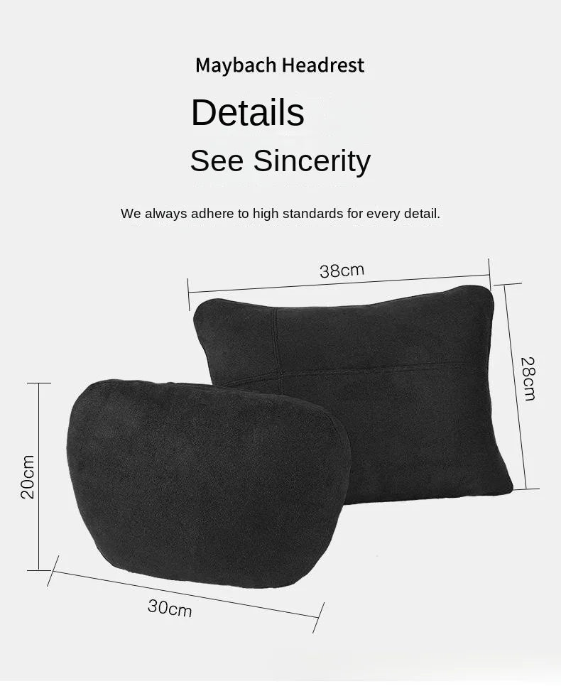 Top Quality Car Headrest Neck Support Seat Soft Neck Pillow Breathable For Maybach S Class Design Universal Protector Neck
