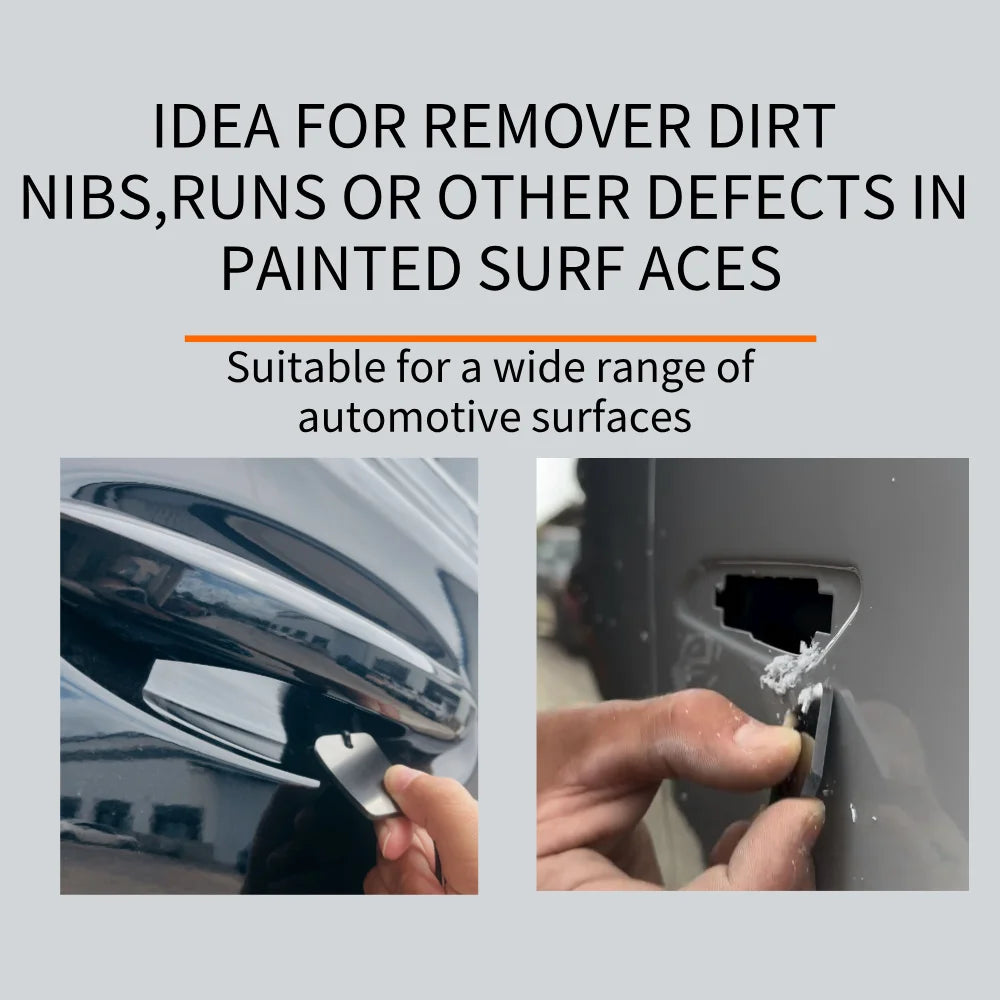 Auto Repair Scraper Denibbing Blade Car Polishing Point Repair Super Hard Surface Remove Sagging Stains Spray Paint Shark Blade
