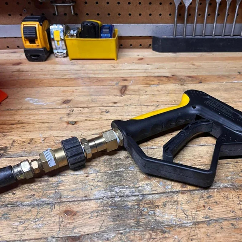 Pressure Washer Swivel Fitting Connector Joint, M22 14mm & 15mm Thread, Anti-Twist Gun Adapter for High - Pressure Cleaning