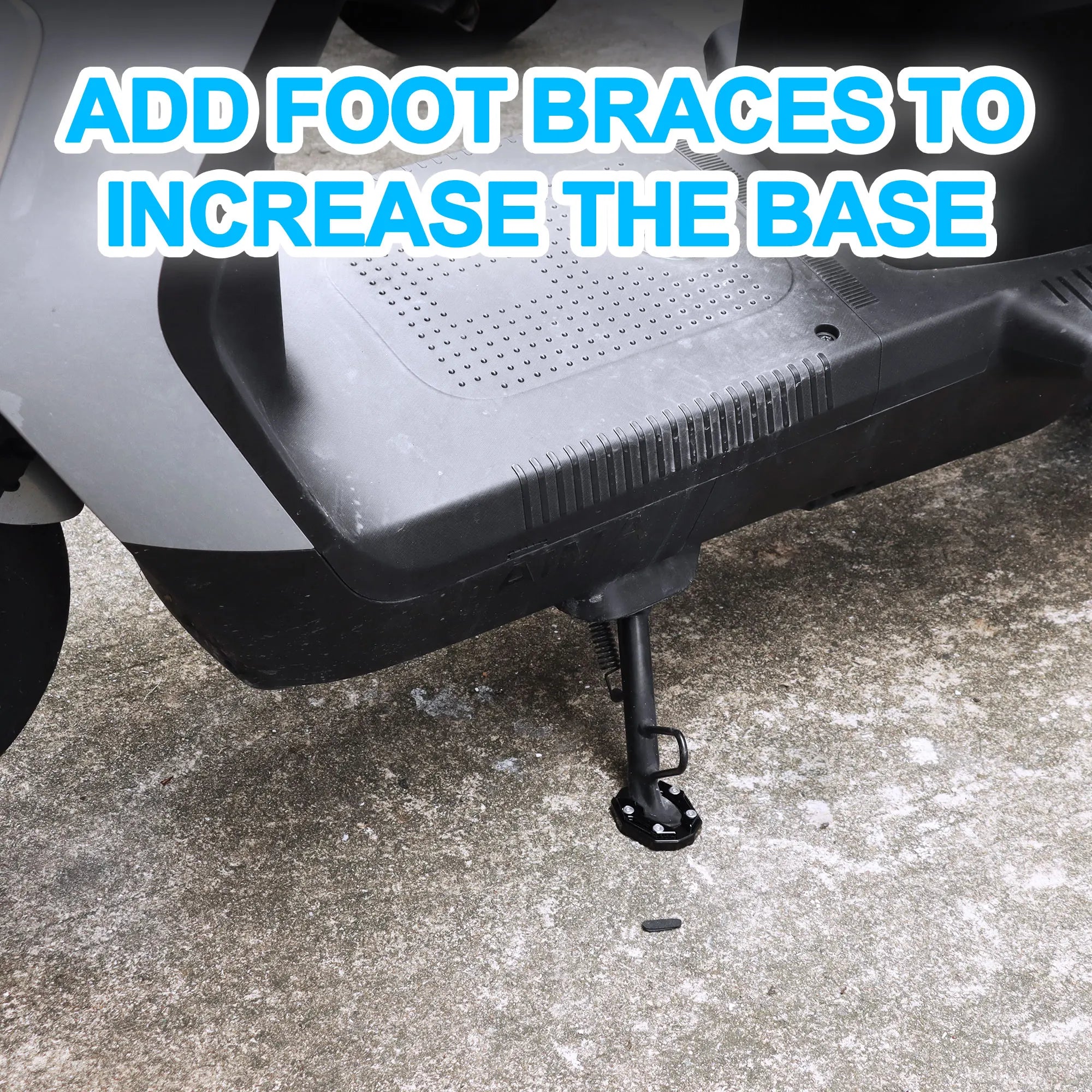 Motorcycle Kickstand Extender Foot Side Stand Extension Pad Support Plate Replacement,Side Parking Stand Foot Pad