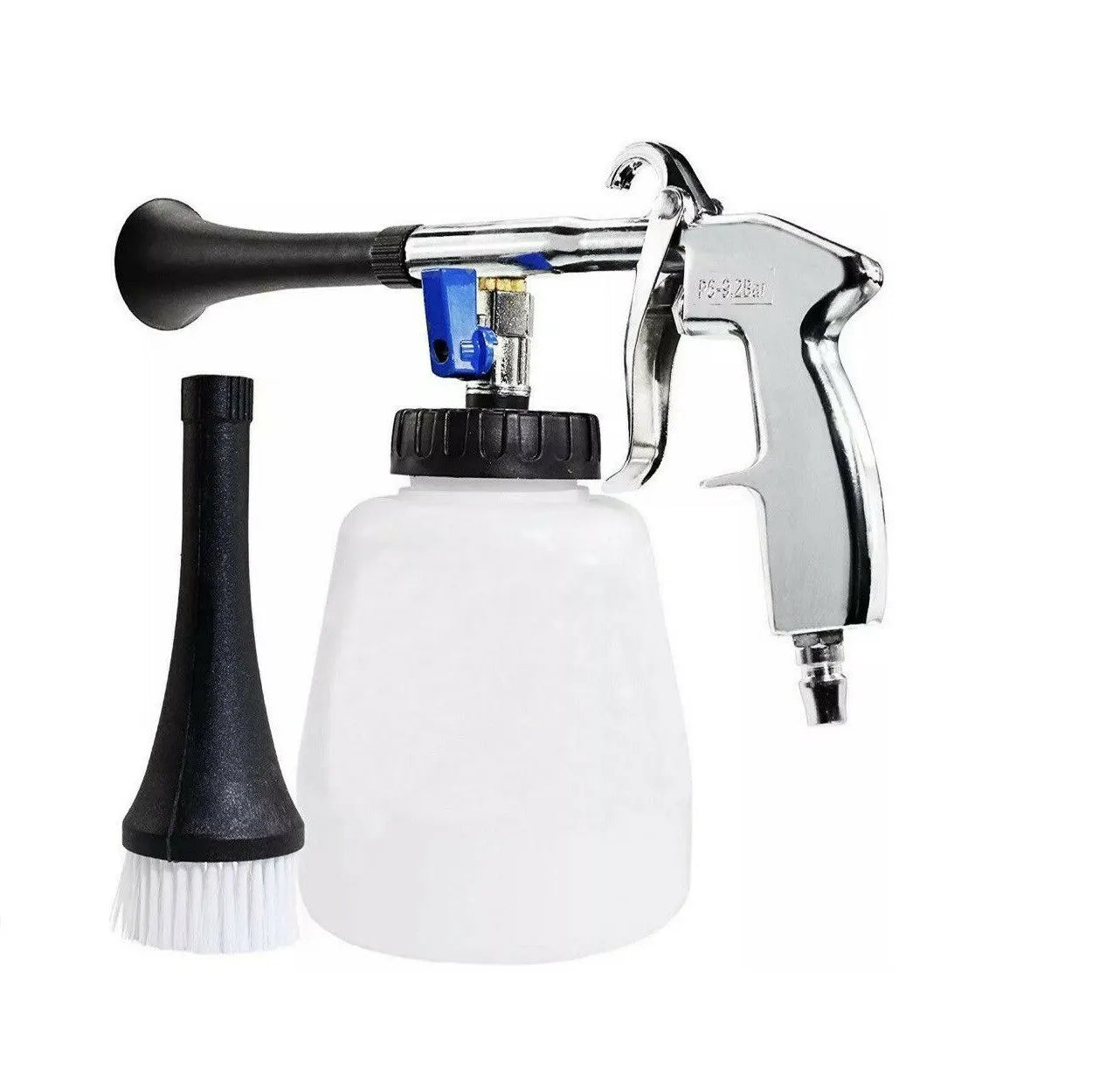 HOMEFISH Car Interior Cleaning Gun Portable Dust Blowing Machine Hign Wind Speed Tornado Finger Pull Air Blowing Gun With Brush