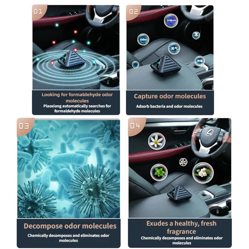 Car Air Freshener Solid Beech Wood Long-Lasting Fragrance Car Diffuser For Toyota GR Sport Gazoo Racing Yaris 86 Corolla Hilux