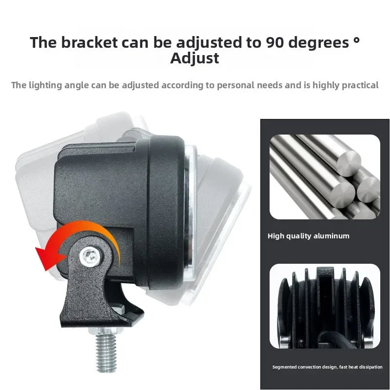 60W Led Work Spotlights 12V/24V Pod Lights Headlights for Motorcycles Flood Led Bar Fog Lights for Car Truck 4x4 Off Road ATV