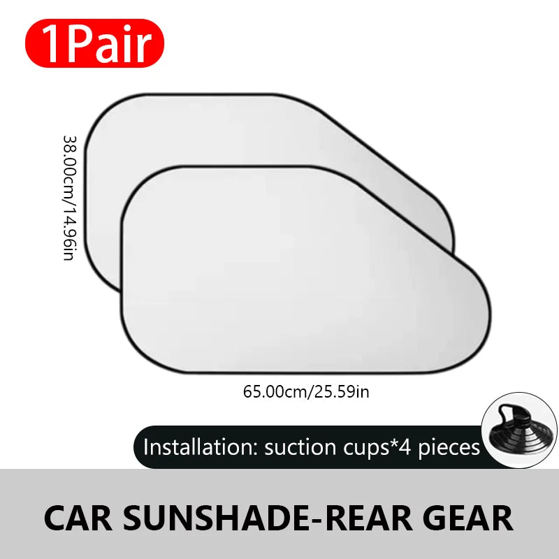 SEAMETAL Car Sun Shade UV Protector Reflective Fabric Car Window Sunshade Front Rear Back Window Sun Visor Summer Protection