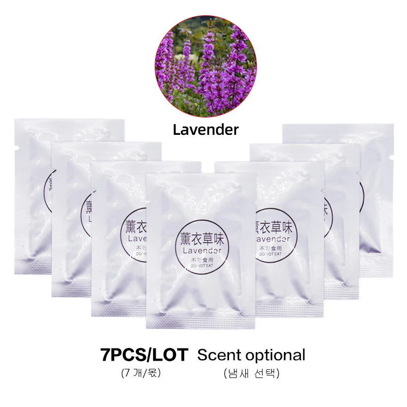 7pcs Car Air Freshener Supplement Solid Fragrance Scent Air Outlet Perfume Refill Tablets Ocean Lemon Lavender Fillers