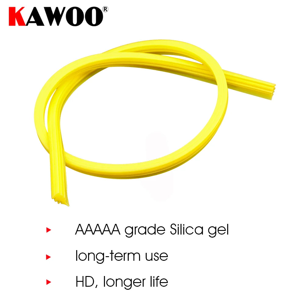 2pcs Car Wiper Blades Silica gel Silicon Refill Strips for Frameless Wiper 6mm 12"14"15“16"17"18"19"20"21"22"24"25"26"28"30"32"