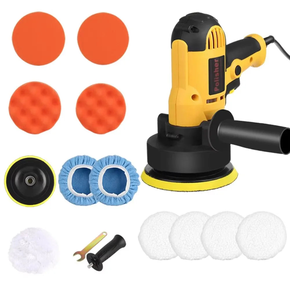 220V Electric Car Polisher Machine 3700rpm Adjustable Speed Car Polishing Machine Auto Sanding Waxing Tools Car Accessories