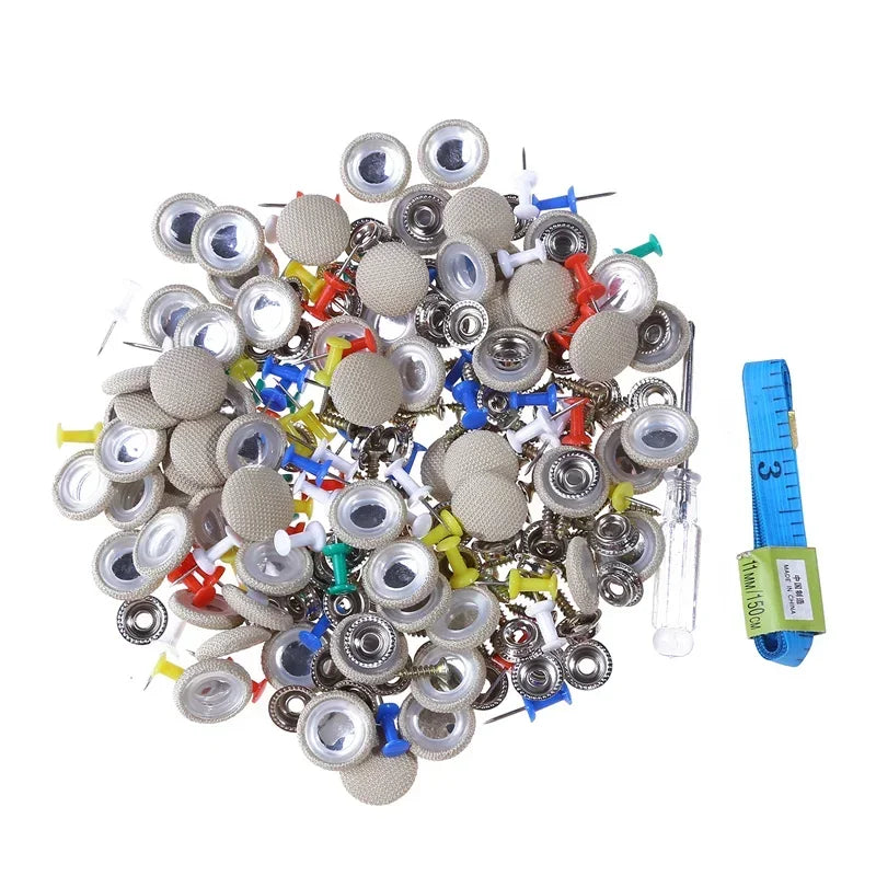 10/30/60Pcs Car Interior Roof Buckles Headliner Ceiling Cloth Fixing Screw Care Fabric Buckle Rivets Retainer Cap Repair Tools