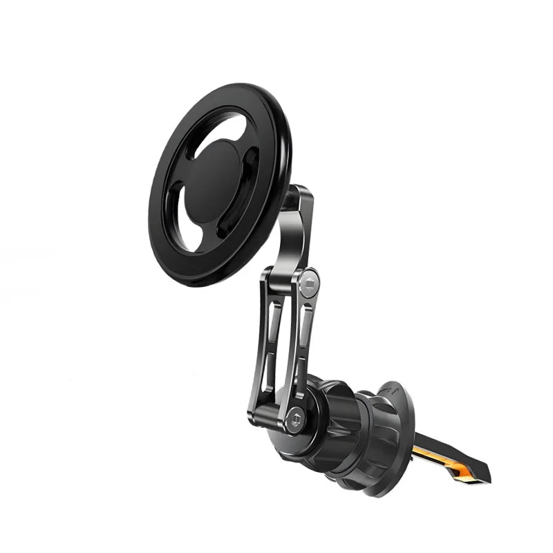 15W Car Magnetic Wireless Charger Holder 360 Rotation Metal Adjustable Angle in Car Stand For Iphone 15 14 13 12 Pro Max Samsung