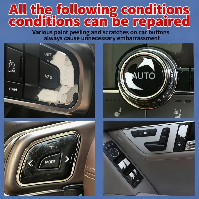 IFUBO Pro Car Paint Repair Pen: One-Step Black Plastic Touch-Up for Interior/Exterior Scratch Removal