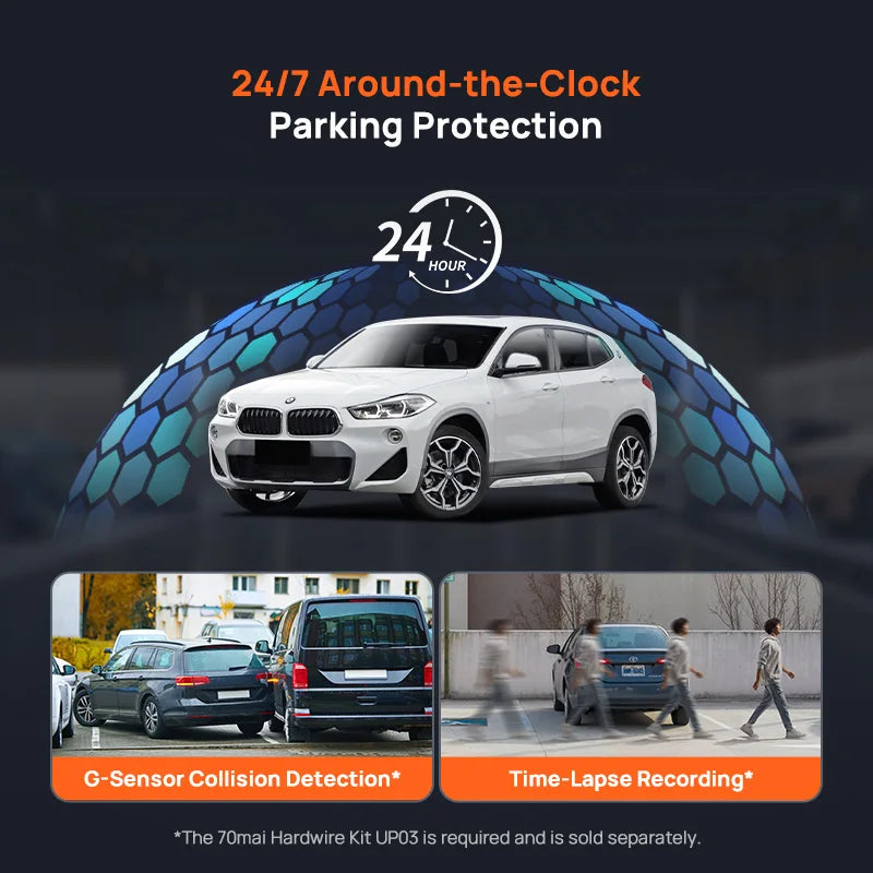 70mai 4K Dash Cam A800SE Upgraded Version of 70mai A800S Voice Control Supercapatior GPS ADAS Car DVR 70mai A800SE UHD Wifi 6