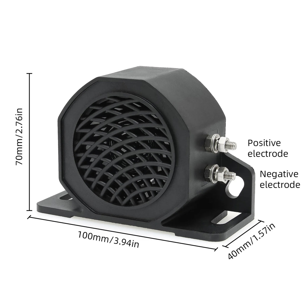 105dB Decibel Backup Reversing Horn Waterproof Siren Beeper Buzzer Sound Alarm for Car Truck For Vehicle Reverse Reminder 12-24v