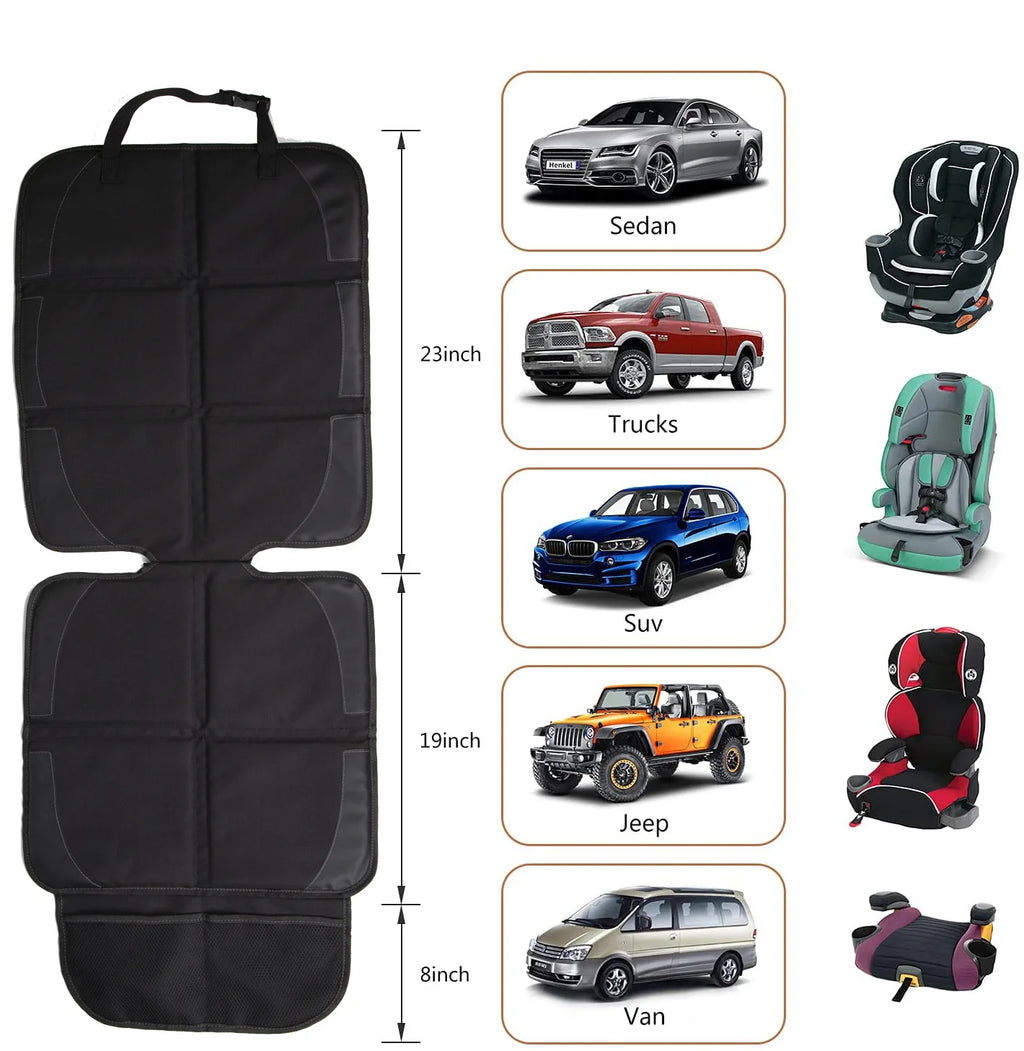 Car Seat Cover for Tesla Model 3 Y Juniper 2026 Oxford PU Leather Protector Mats Child Baby Cushion Protective Mat For Baby Kids