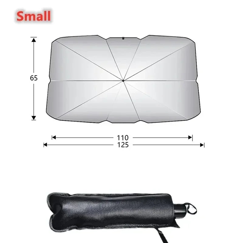 Car Windshield Sun Shade Umbrella Foldable Car Sunshade Front Window Cover for UV Ray Block & Sun Heat Car sunshade umbrella