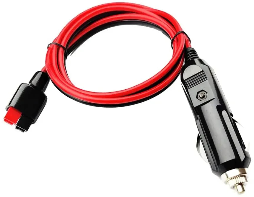 Car Cigarette Lighter Plug with 15A Fuse 95cm 14AWG Extension Cable Adapter Compatible with Anderson PowerPole Port