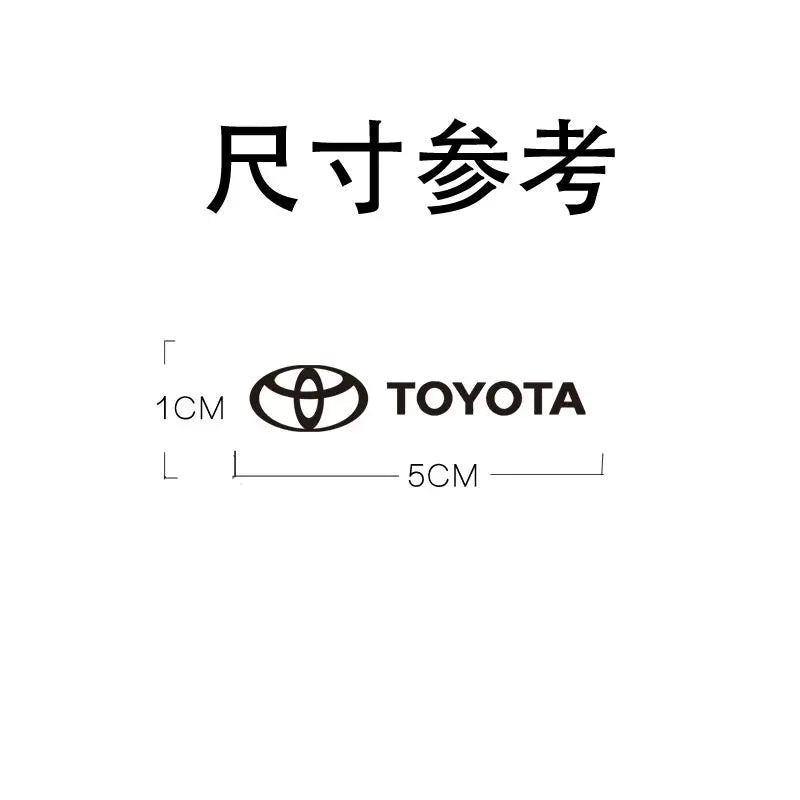 Metal Creative Car Emblem Badge Waterproof Dirt-proof Stickers For Toyota Corolla Camry RAV4 Yaris Hilux Crown TRD prius
