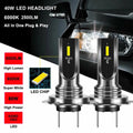 2pcs Auto LED Headlight CSP H7 LED Headlight Replace Xenon Hi/Low Kit Bulbs Beam 6000K Canbus Error Free 12V 24V Aluminum Alloy