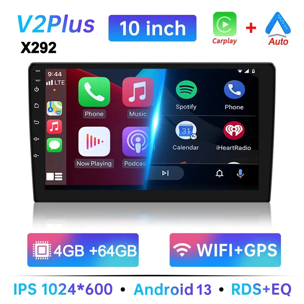 7/9/10 inch Universal Android 13 Car Radio 64G Autoradio android 2 Din car radio GPS BT Central Multimedia Smart car systems