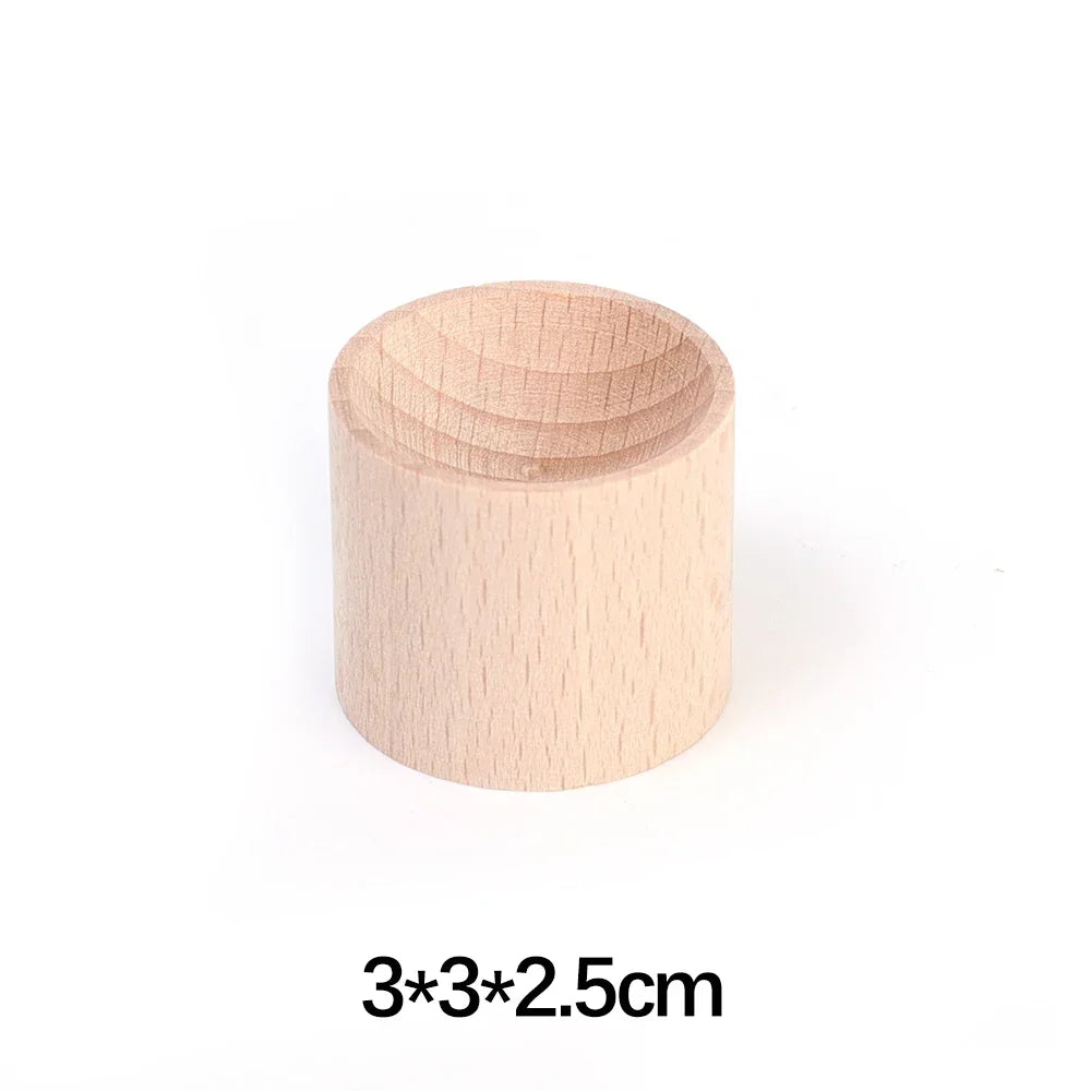 Circular Aromatherapy Wood Car Air Freshener Essential Oil Diffuser Absorb Perfume Beech Wood Tablets Car Interior Odor Removal