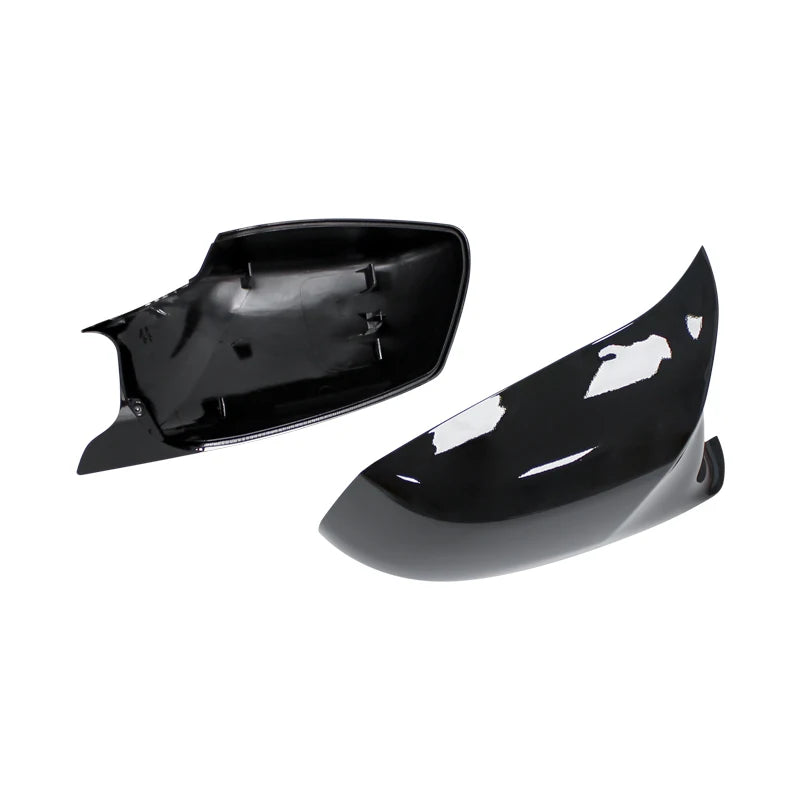 F10 F11 Car Rearview Mirror Cap Side Mirror Covers Carbon Fiber Style Black Fit For BMW 5 Series F18 Pre-LCI 2010-2013