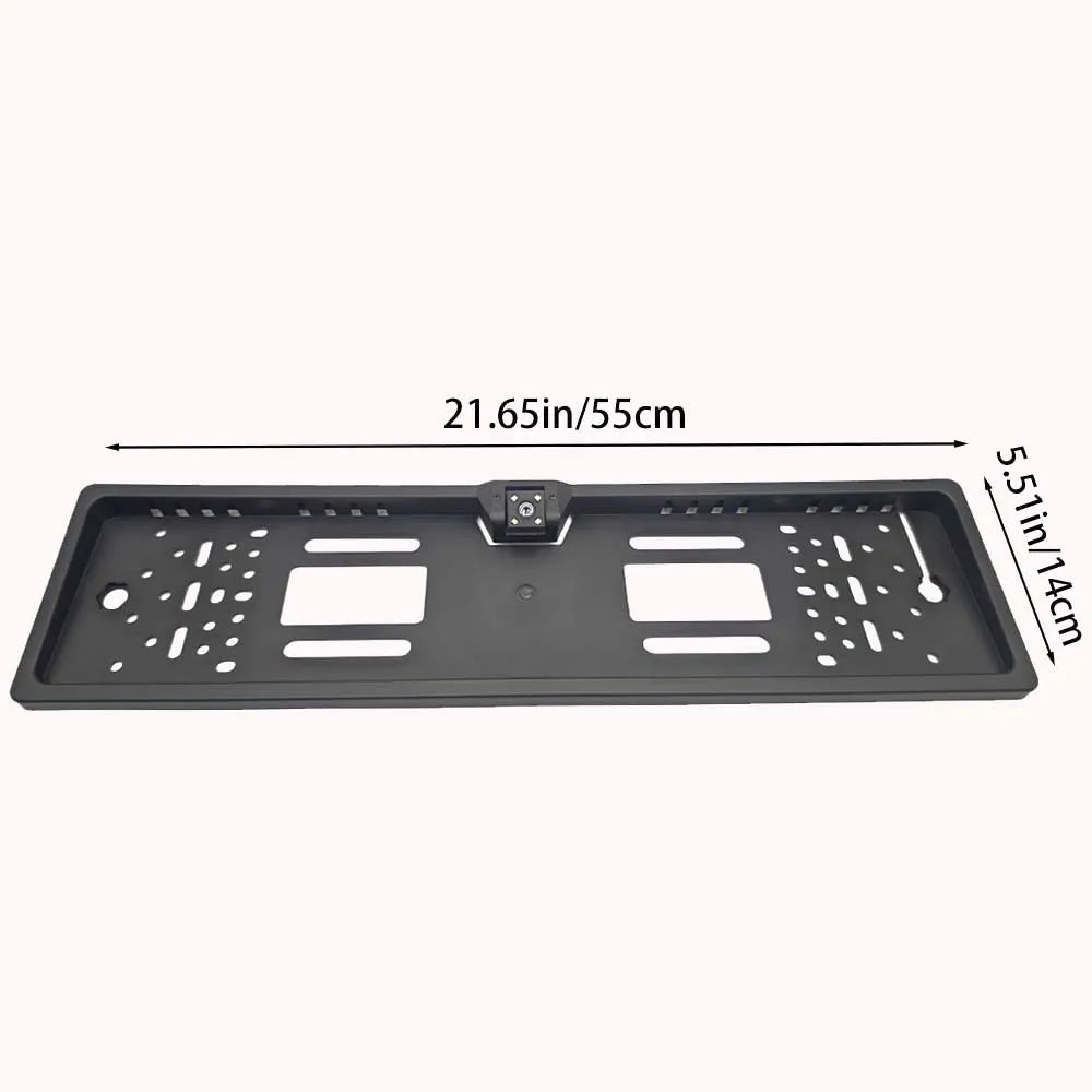 4/8/12LED  European License Plate Rearview Camera Frame Reverse Backup Camera Night Vision for Truck Car SUV, Camper Pickup