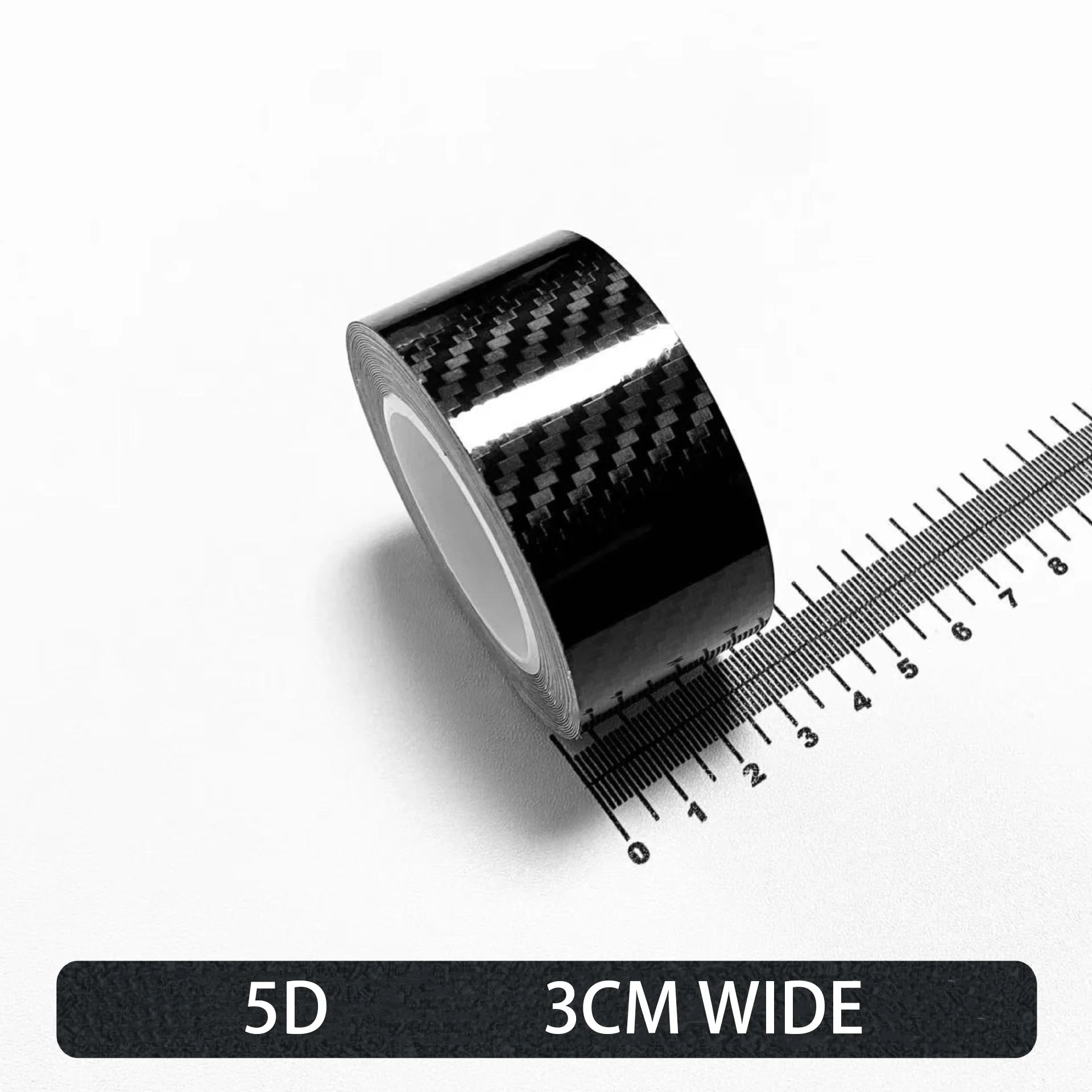 Carbon Fiber Car Stickers Self-adhesive Automotive Wrap Tape Matte Black Protective Car Film 3D Vinyl Door Strip Accessories