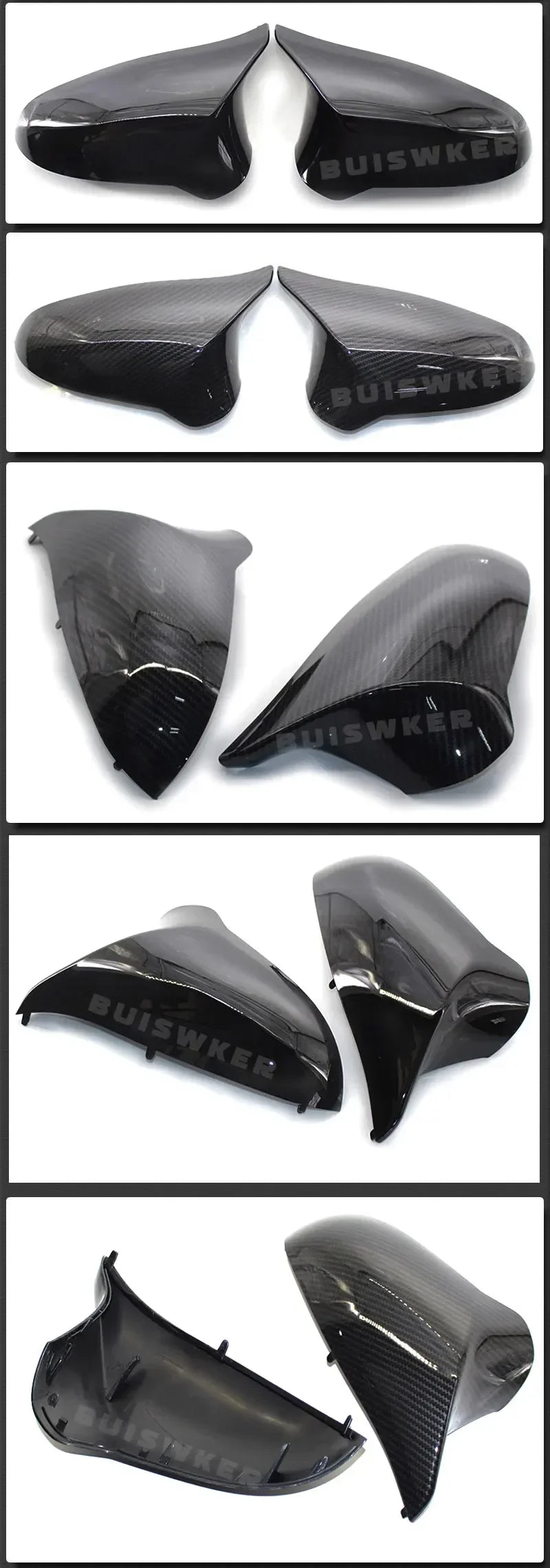 Carbon Fiber Side Wing Rearview Mirror Cover Cap For BMW M2 E87 18-21, M3 F80 M4 F82 14-20 Left Hand Drive