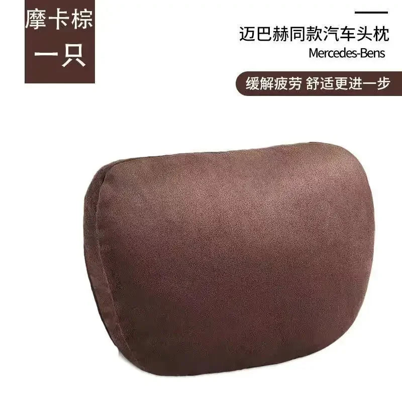 Top Quality Car Headrest Neck Support Seat Soft Neck Pillow Breathable For Maybach S Class Design Universal Protector Neck