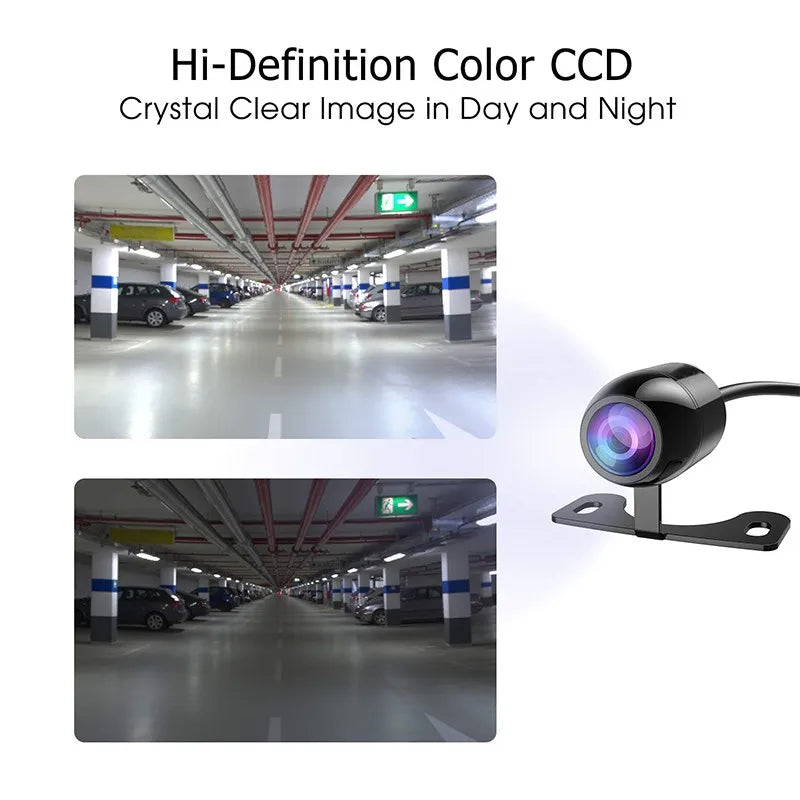 HD CCD Car Rear View Camera Night Vision Backup Parking Reverse Camera 170 Wide Angle