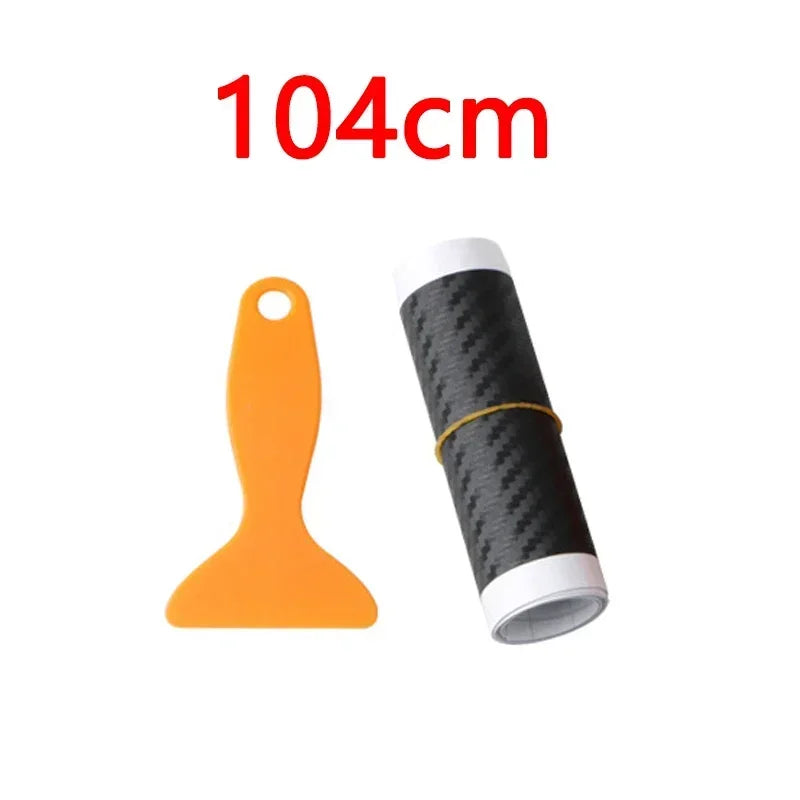 Car Rear Bumper 90/104cm  Sticker Carbon Fiber Protective Pad Anti-Scratch Cover Car Edge Board Scuffproof Decal Strip