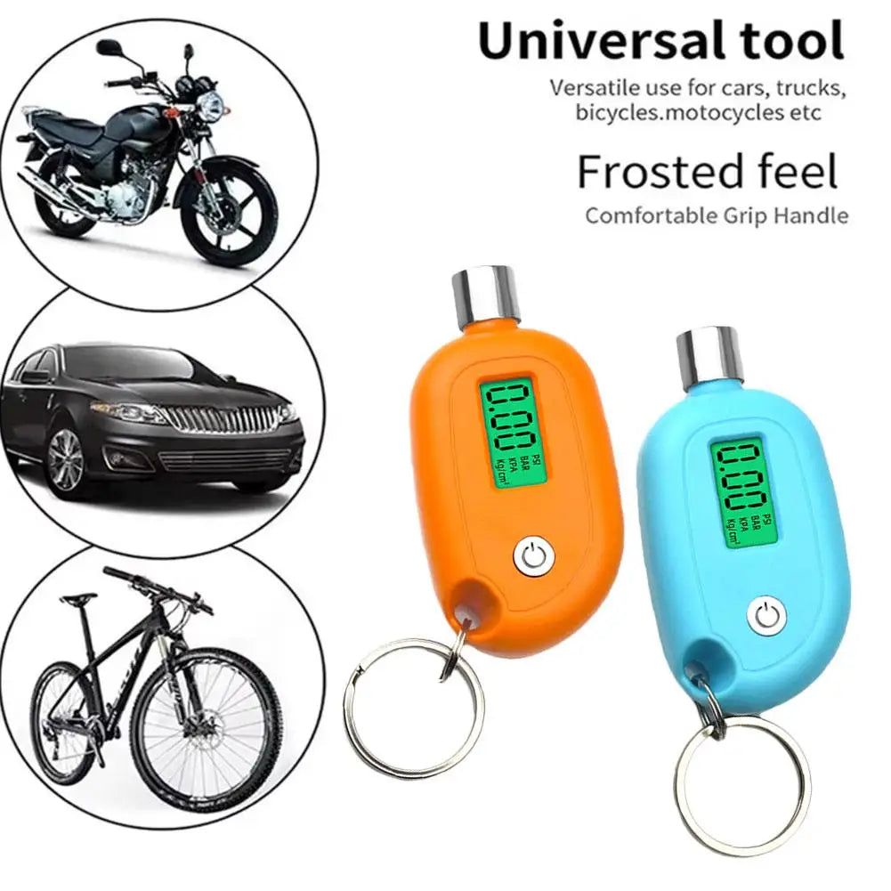 Mini Tire Gauge Digital With LCD Display Car Tire Air Safety Motorcycle Tools Alarm Tire Testing Tester Meter Pressure Auto Tool