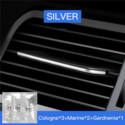 ISGTDRM Car Air Freshener Car Clip Fragrance For Auto Interior Accessories Mini Reuse Car Diffuser  Air Vent Car Solid Perfume