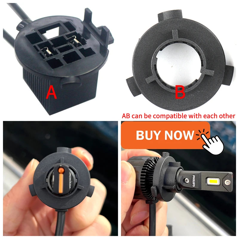 Philips Ultinon Rally 3551 LED H4 H7 H11 HB3/4 H18 H19 HIR2 Car Headlight 6500K White Max Power 100W Max Lumen 9000lm LED Bulb