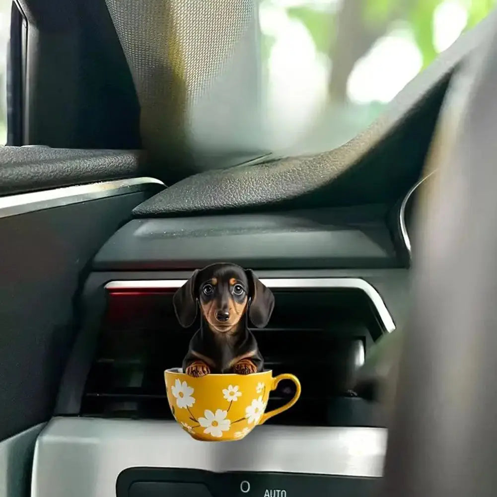 Cute Cartoon 2D Kitten Ventilation Clip Car Air Freshener Car Air Conditioner Air Outlet Aroma Diffuser Auto Interior Decoration